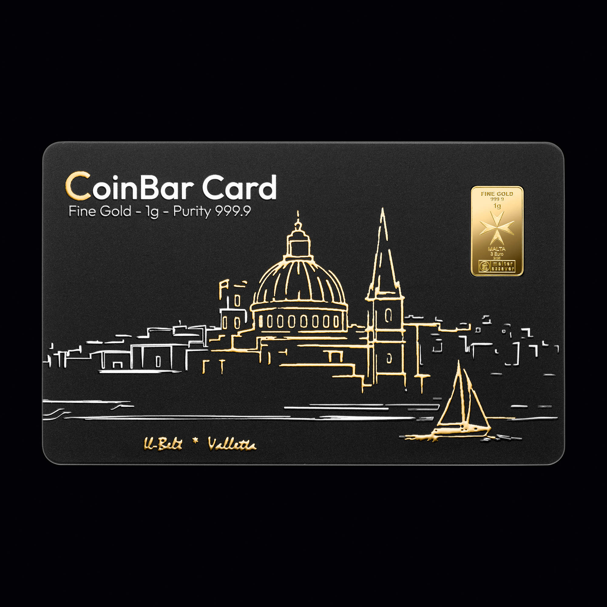 Coinbar-kaart 1 g kuld