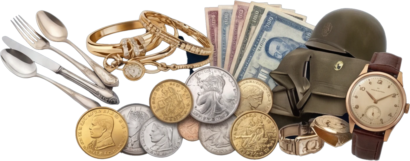 Gold, silver, jewelry and other valuables